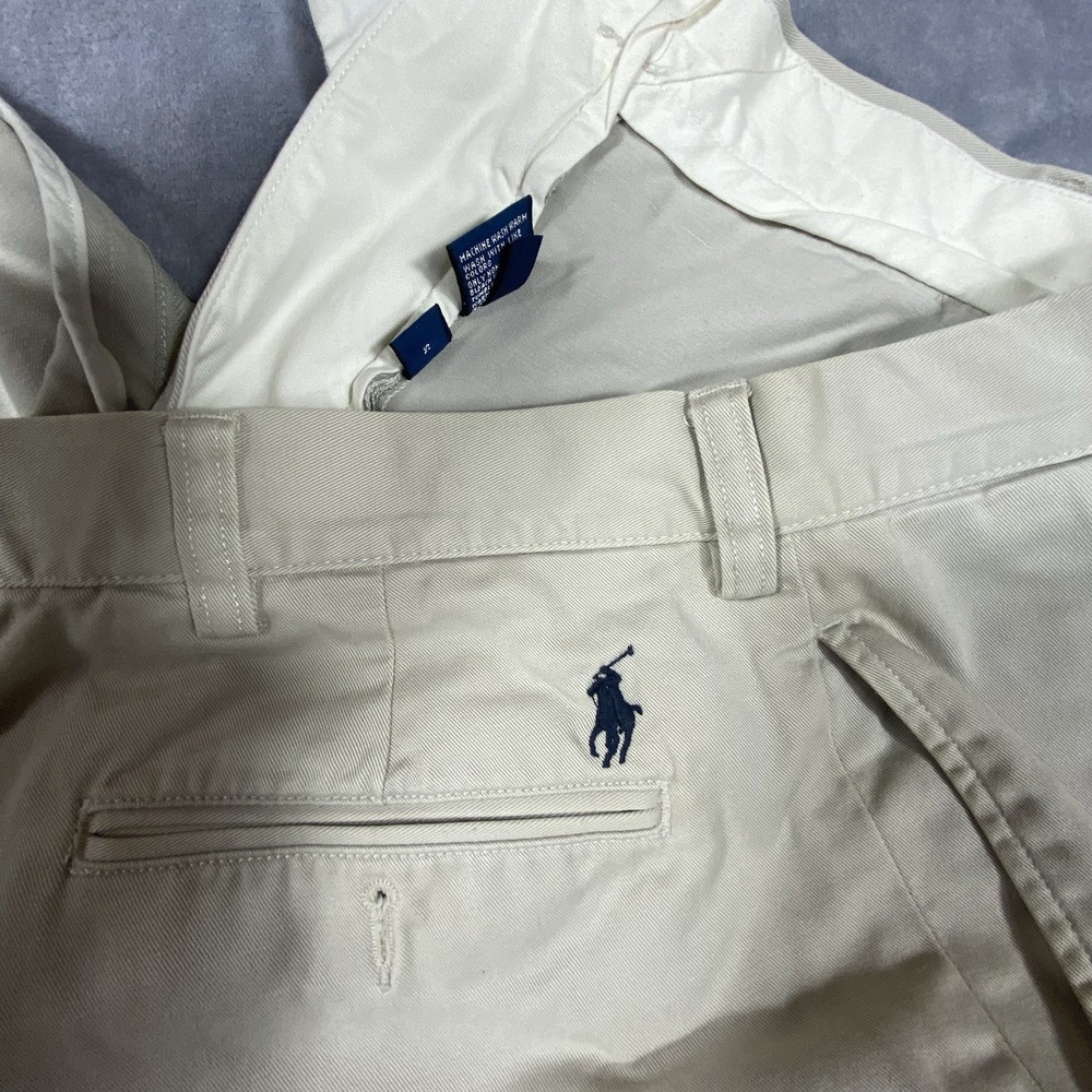 Polo Ralph Lauren Ethan Pant 40x32 Mens Khaki Chinos Pleated Front Preppy Dad - Picture 5 of 10